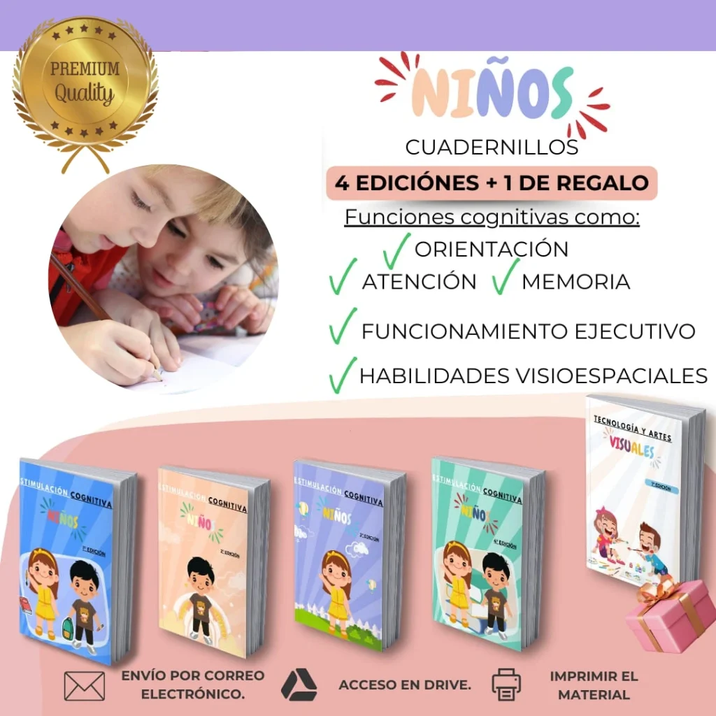 cuadernos ejercicios montessori desarrollo cognitivo