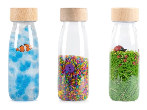 botellas sensoriales montessori